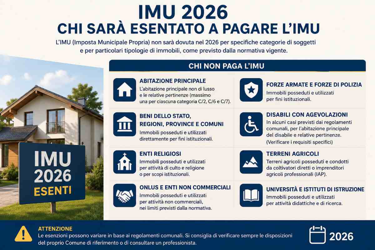 esenzioni imu
