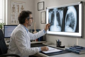 medico vede radiografie
